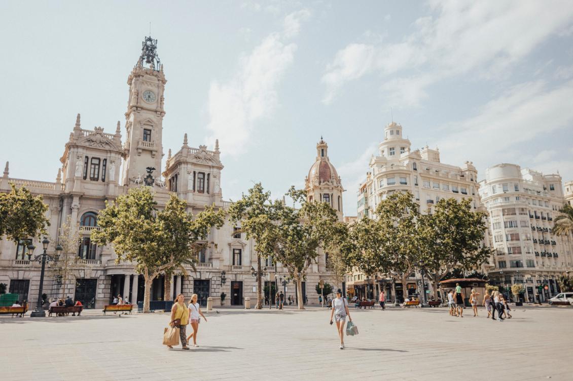 City candid in Valencia, Spain