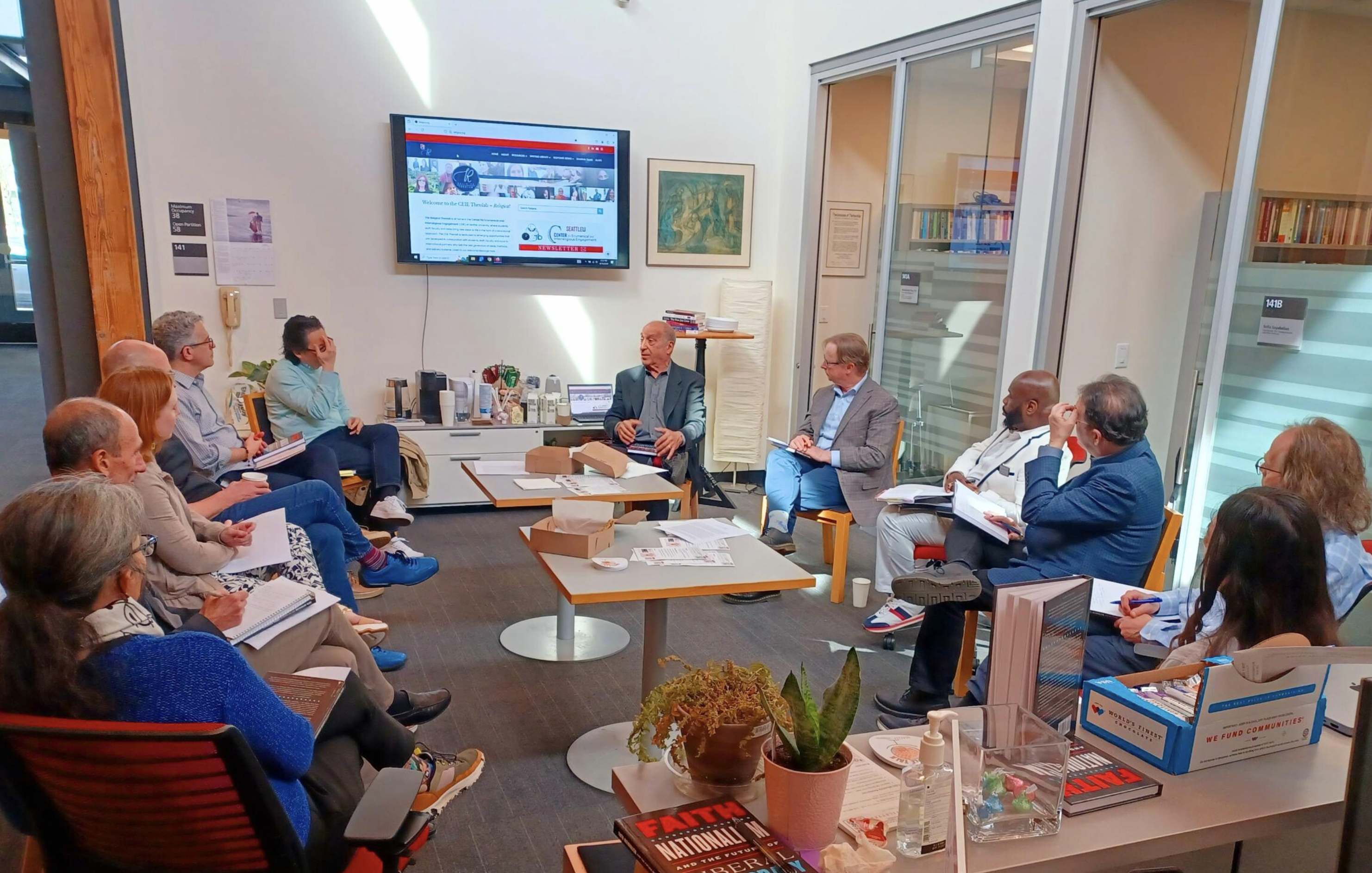 Scholars gather in office