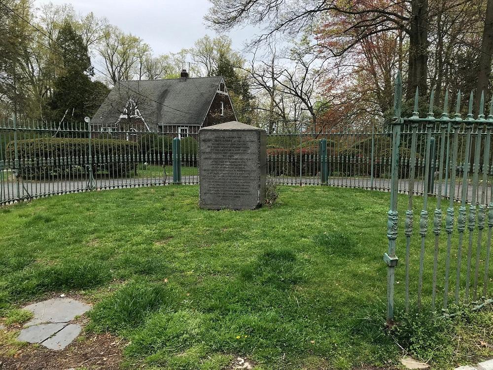 Monument in grassy area