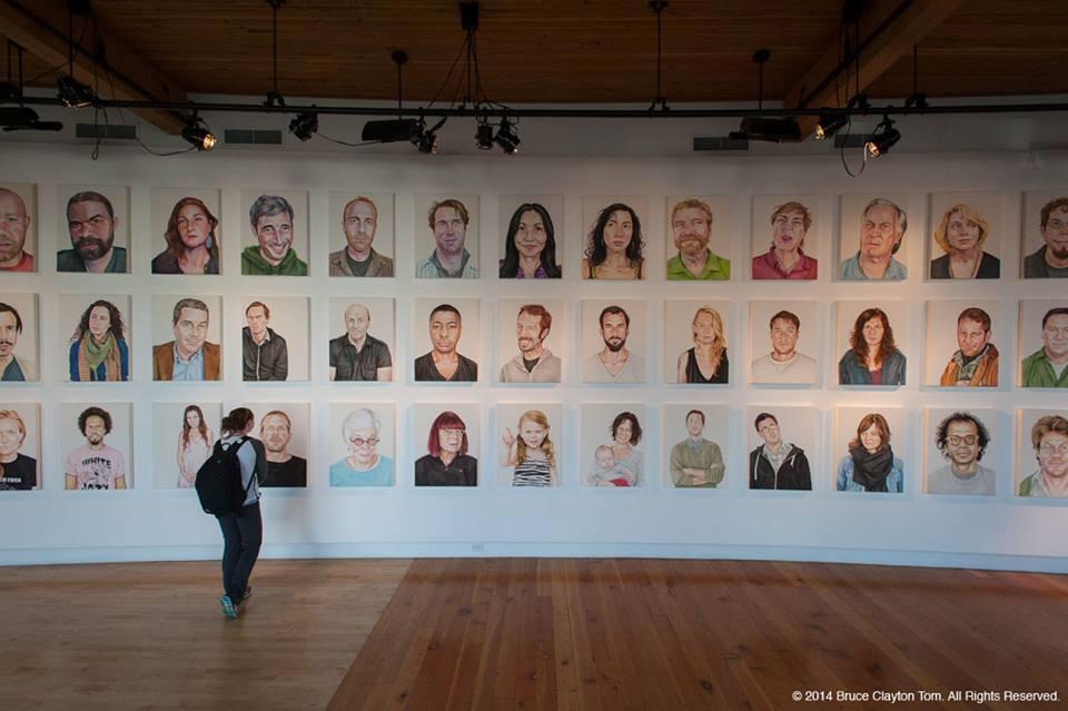 Photo of photo exhibit in gallery