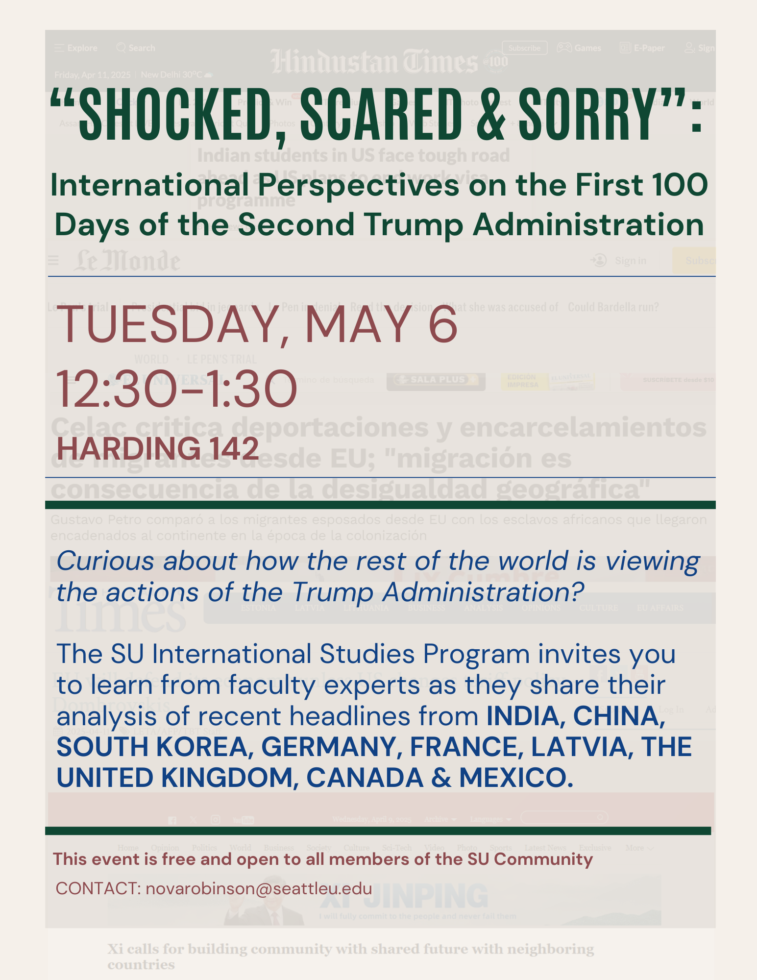 a flyer advertising an event on may 6