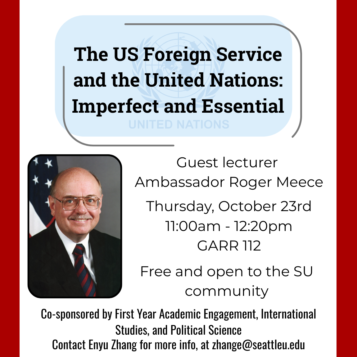 a flyer for a lecture on october 23 2025