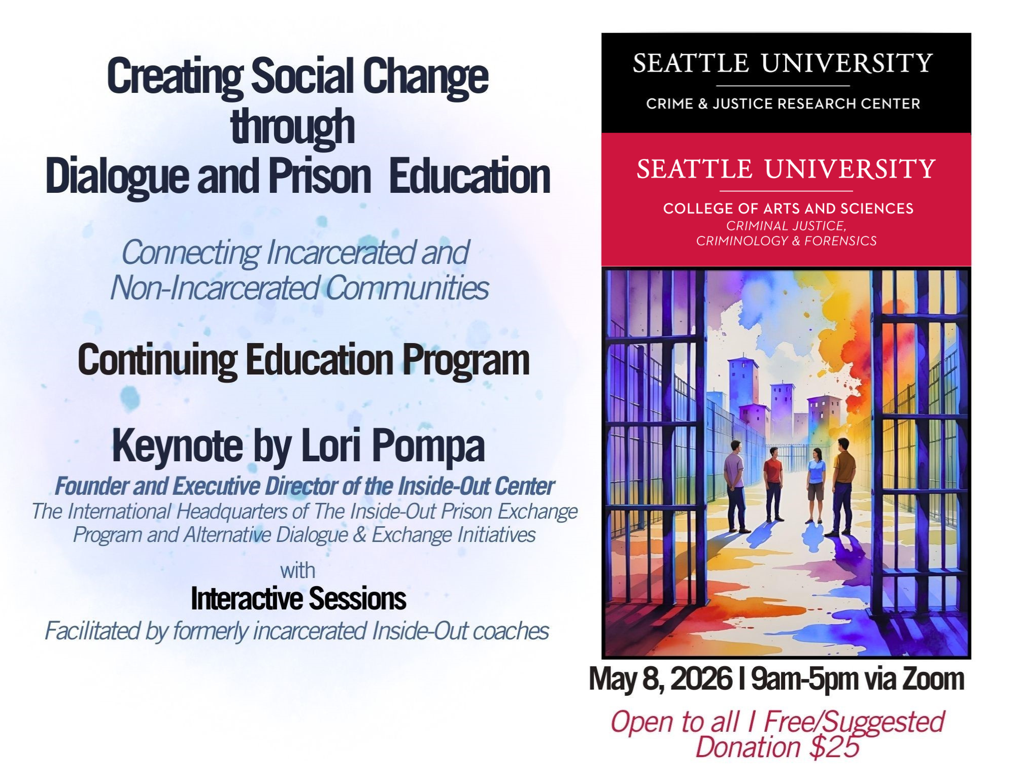 a flyer for an online event for the department