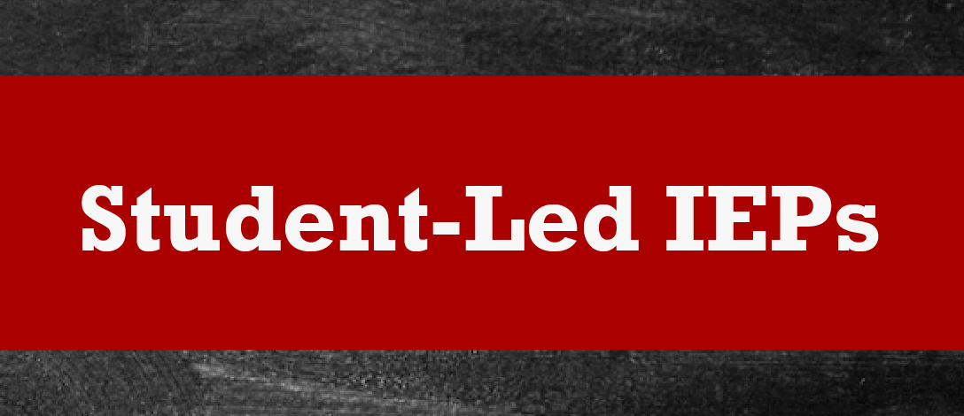 Graphic image with text - Student-Led Individualized Educational Programs