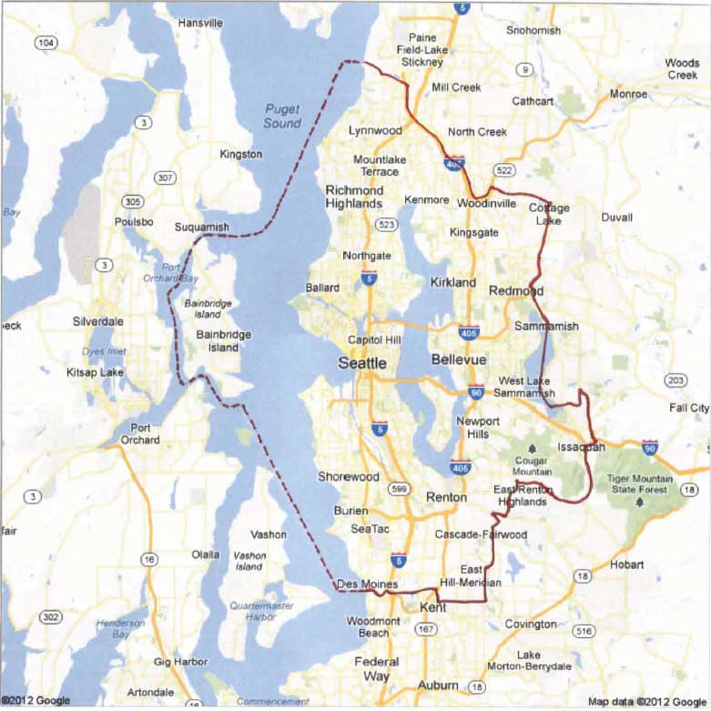 Commutable Distance Map