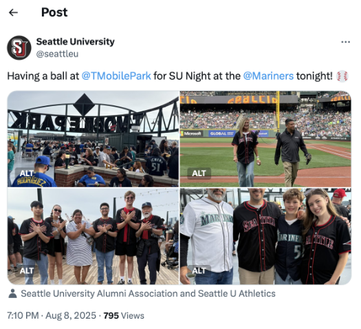 SU Night at Mariners social