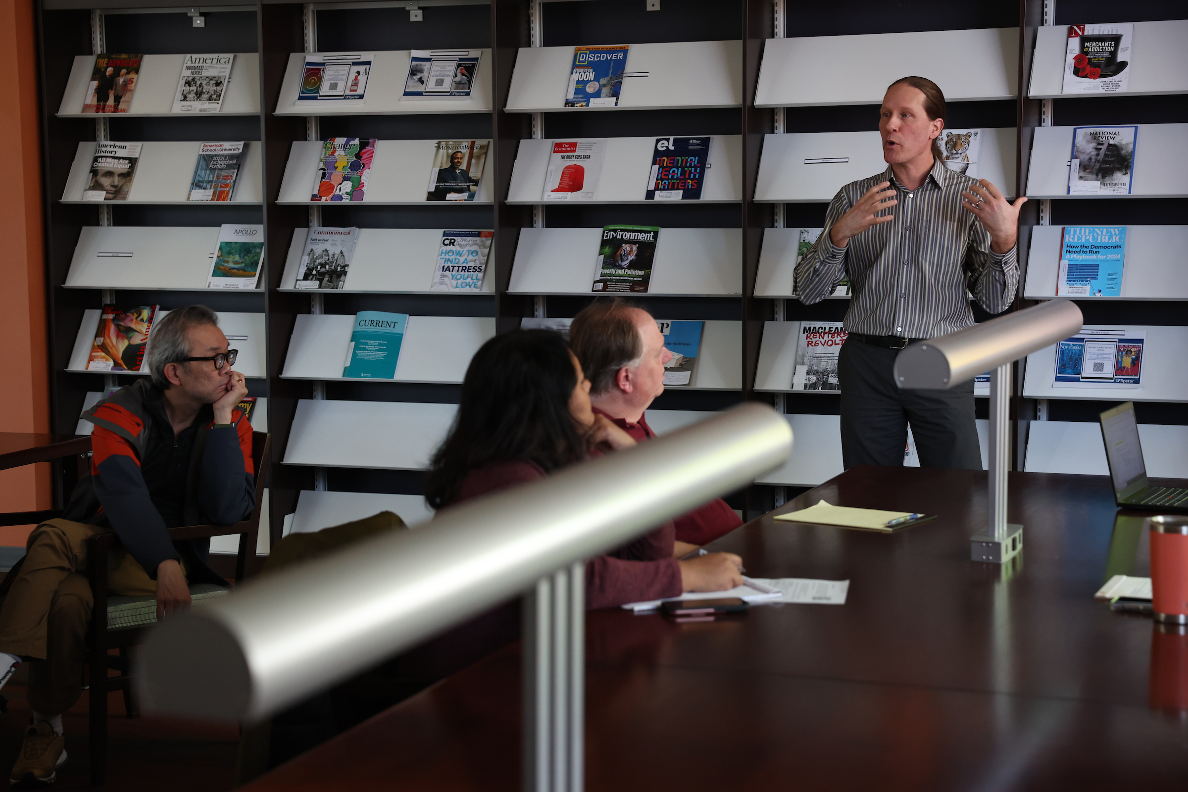 A photo of faculty speaking at the Provost Summit 2024