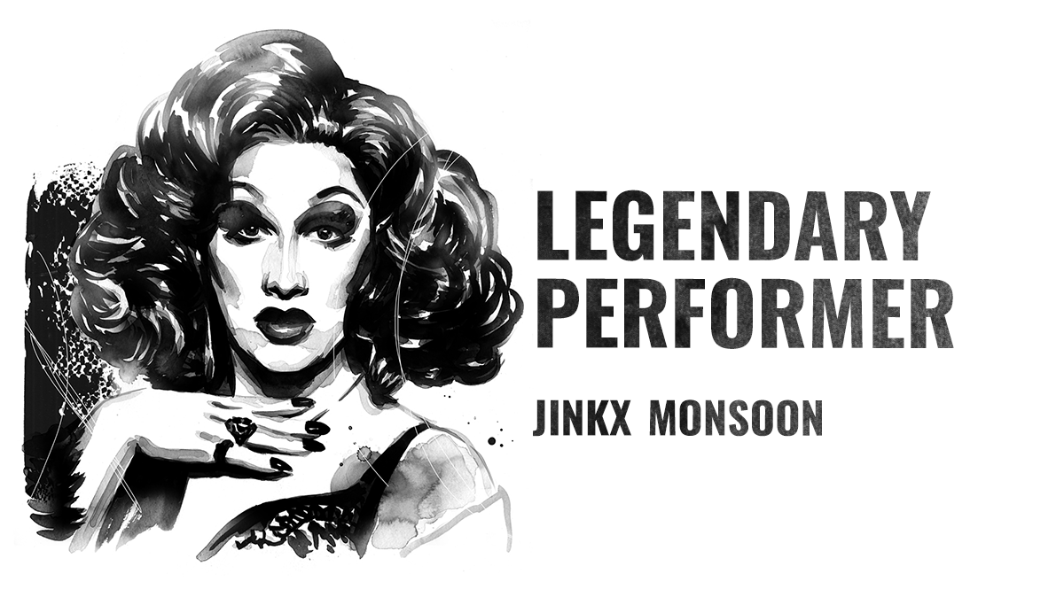 A illustration of Jinkx Monsoon