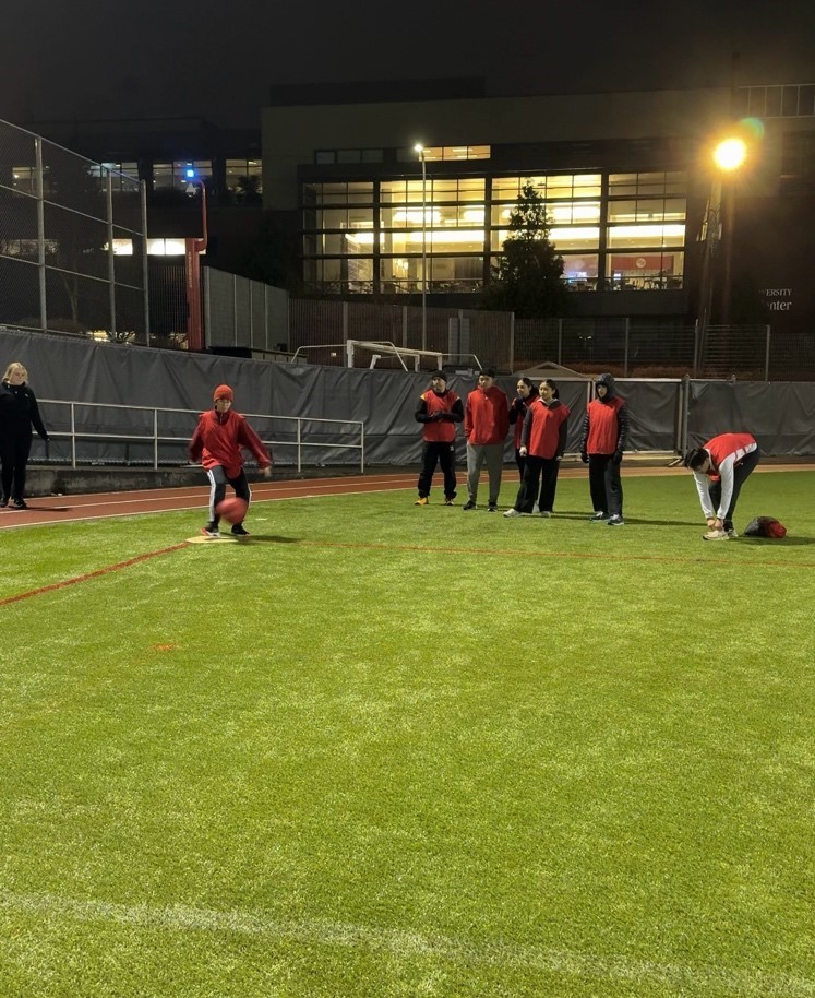 Cadets on field early morning