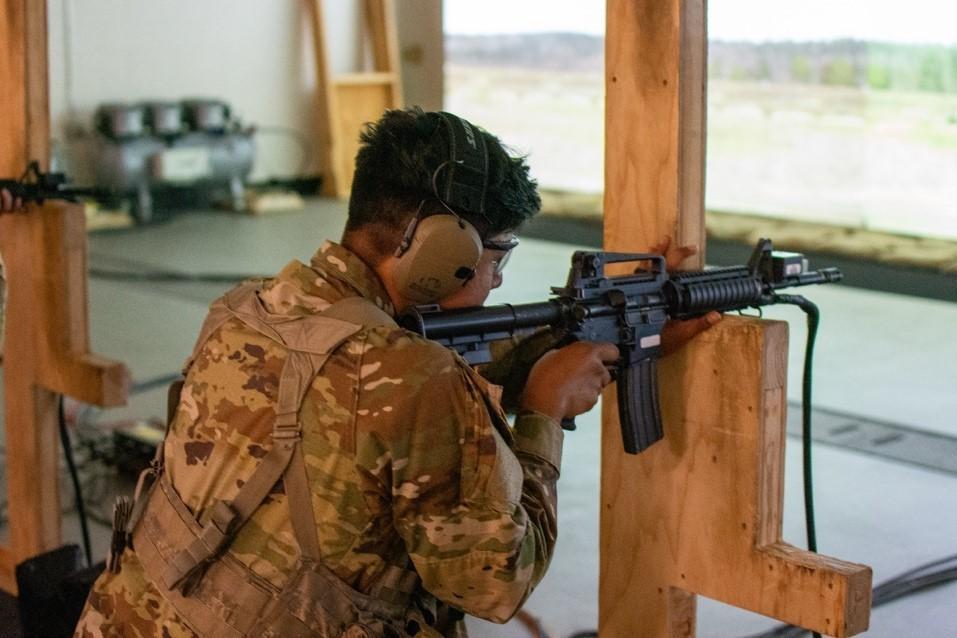 Cadet firing rifle