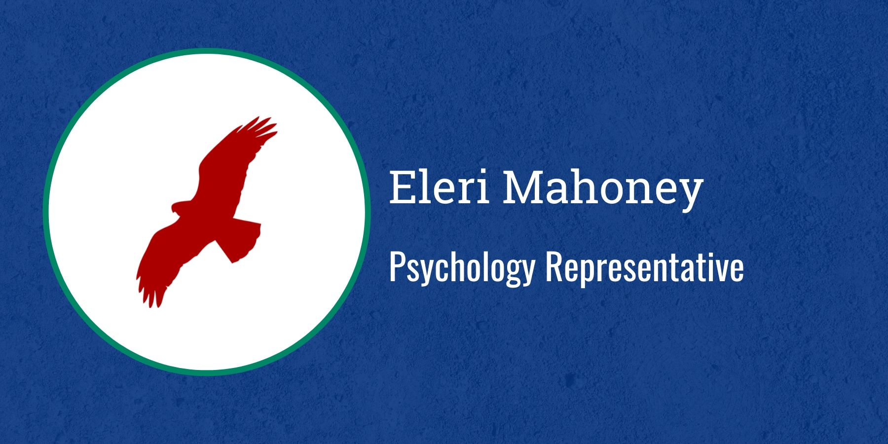 Image of Redhawk and text Psychology Representative