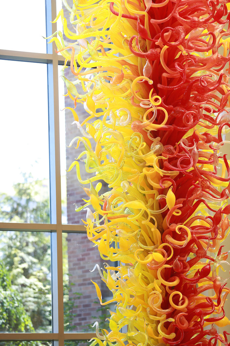 Chihuly Sculpture in Pigott Building