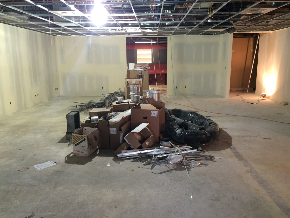 Future classroom at the new Eastside campus