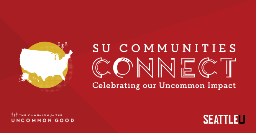Red graphic for SU Communities Connect