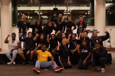 A group photo of the Black Student Union