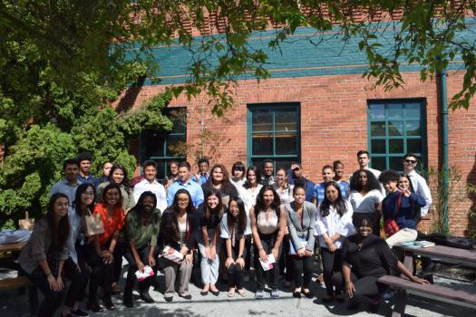 a group photo of students involved in the SU summer scholar institute