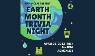 Earth Month Trivia Night flyer 2022