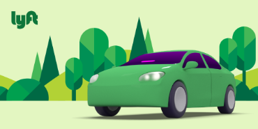 image of lyft logo for earth month 