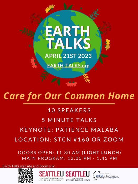 2023 Earth Talks Flyer - With QR Code