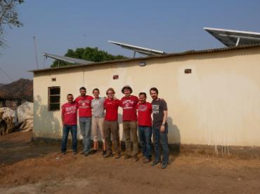 Volunteers Kilowatts for Humanity at one of their projects