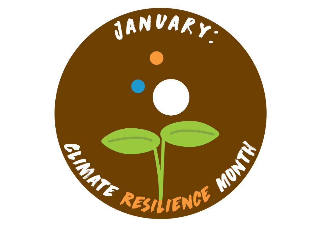 Jan: Climate Resilience Month logo