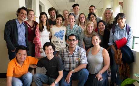 SU professors and students in Nicaragua