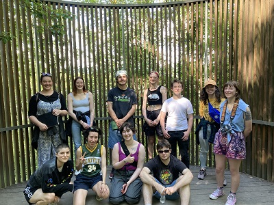 Students on site of Confluence Project