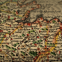 Detail from historic map of England