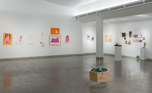 photo of artwork installed in the Vachon Gallery