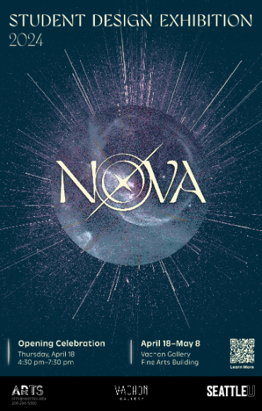 Poster with info for the Nova Design Cohort Exhibition