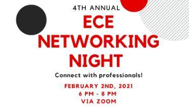 ECE Networking Night 2021 Flyer, title only