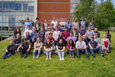 A group picture from the opening BBQ for Summer Research 2019