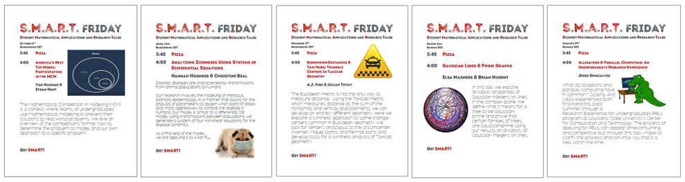 Image of 5 SMART Friday posters