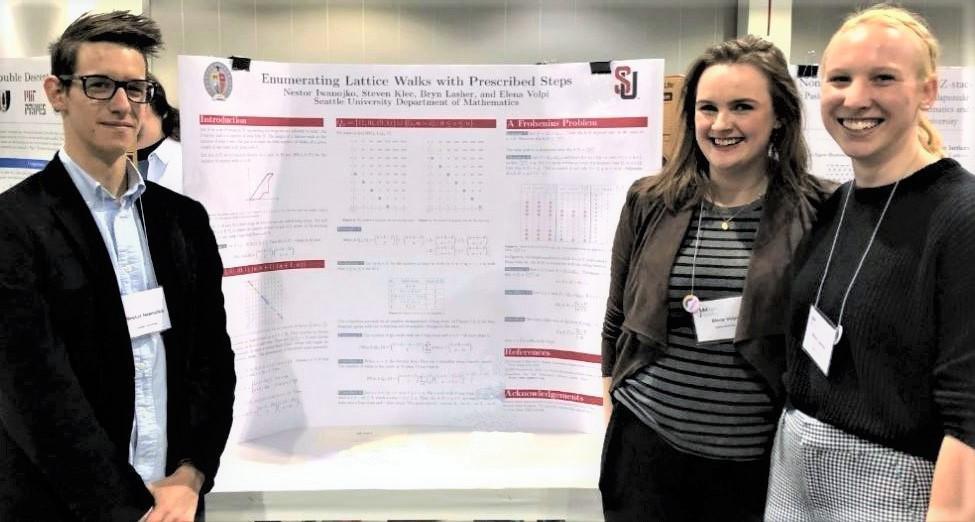 Three SU students with research projects at Joint mathematics meeting