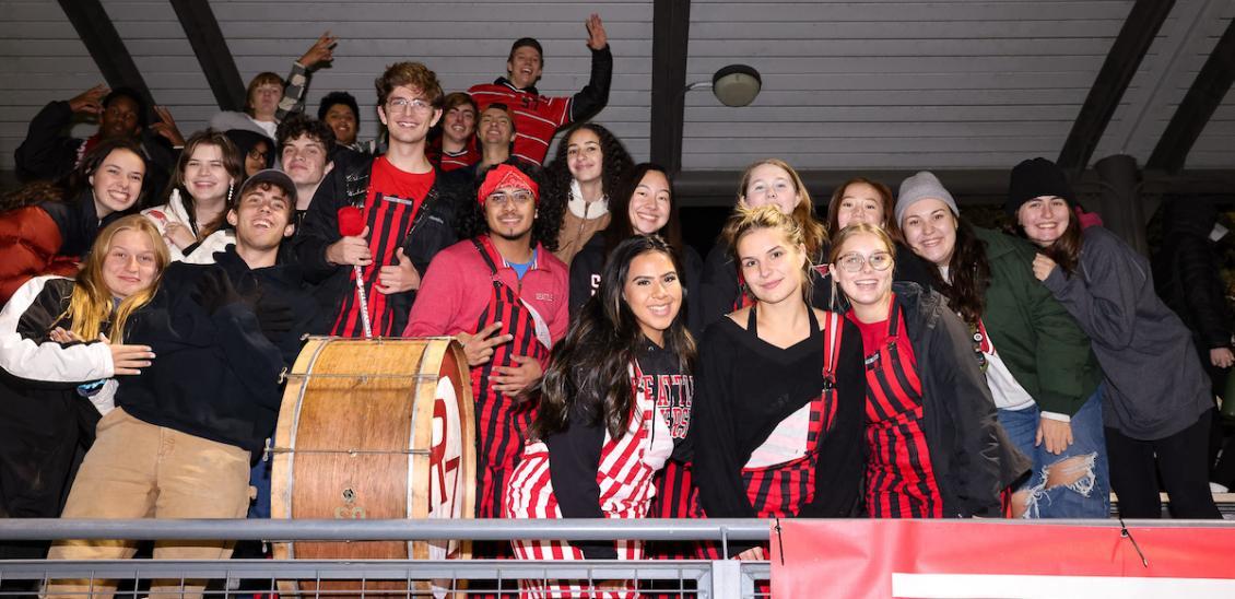 Photo featuring students as part of Redzone.