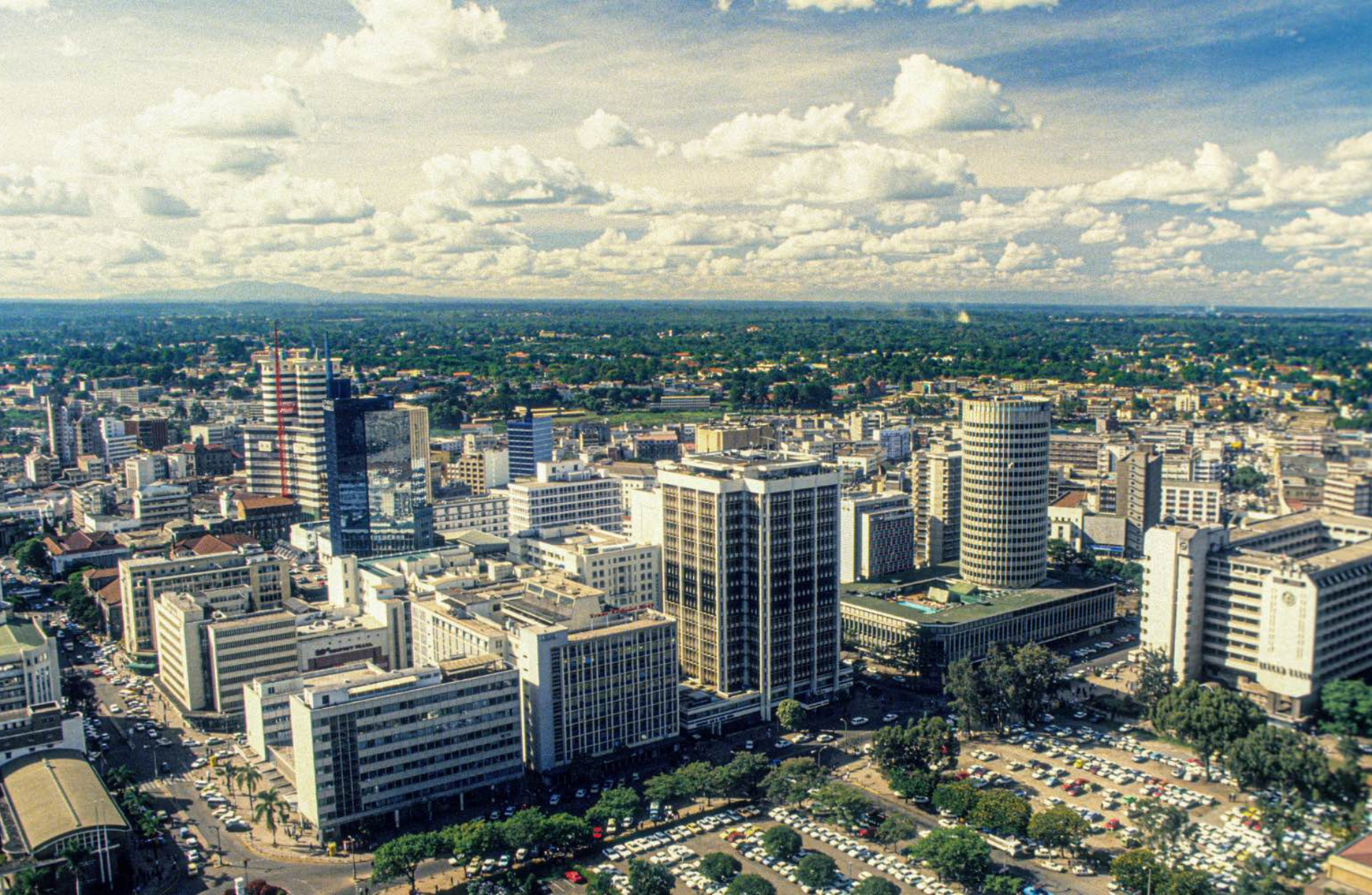 city view of the buildings in Kisumu