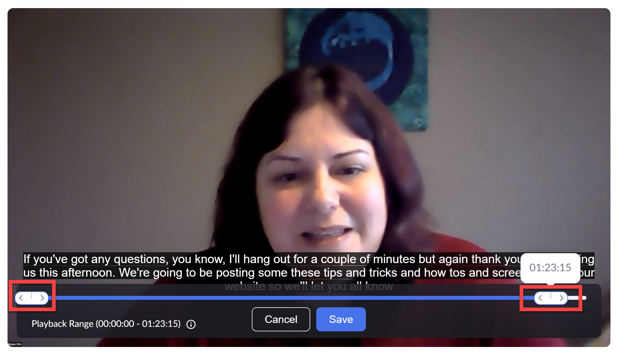 Screenshot of how to