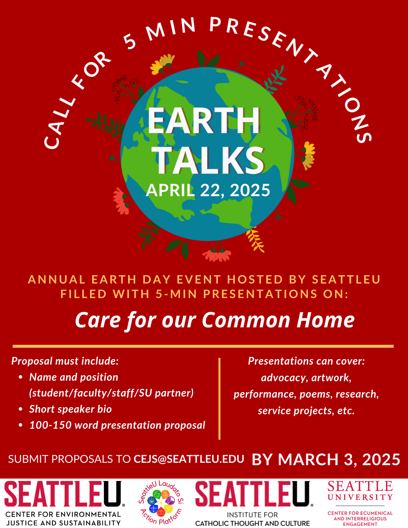 Earth Talks Apply Flyer 2025 png