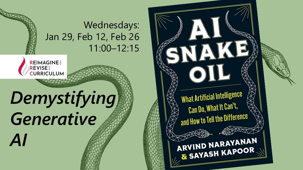 Book cover - A I Snake Oil