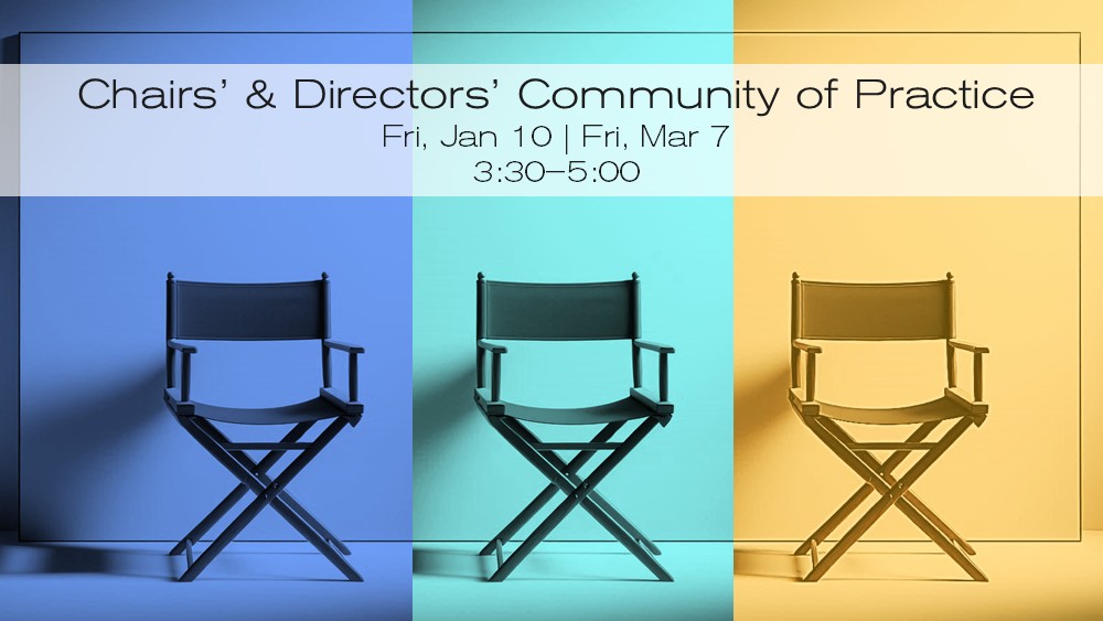 Image of three director's chairs