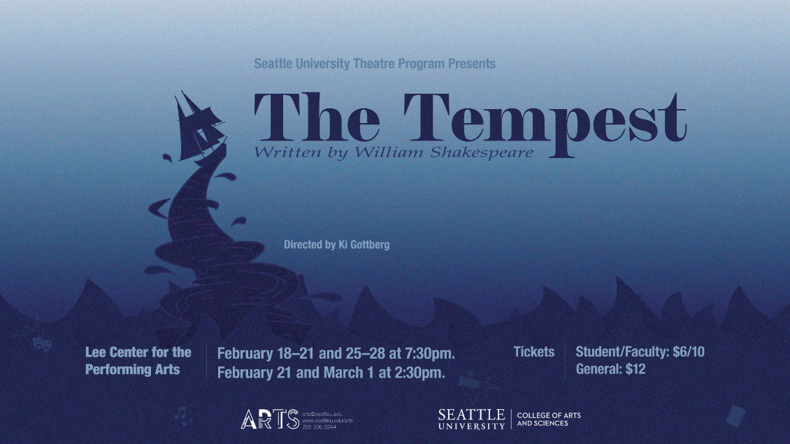 Banner advertising The Tempest