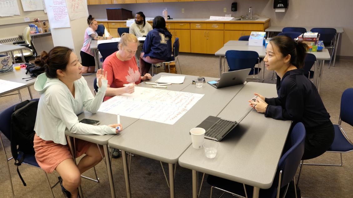 Dr. Liu with students in ECSEP program