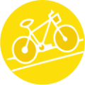 An icon of a bicycle representing Adoption of Sustainable Lifestyles