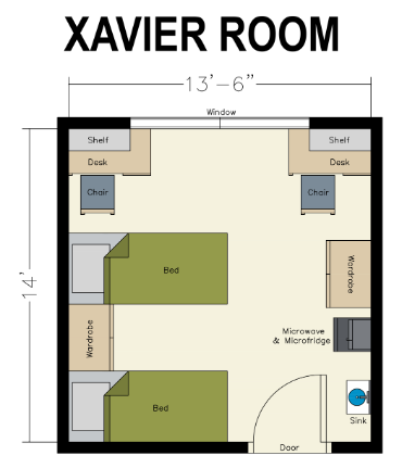 Xavier room layout