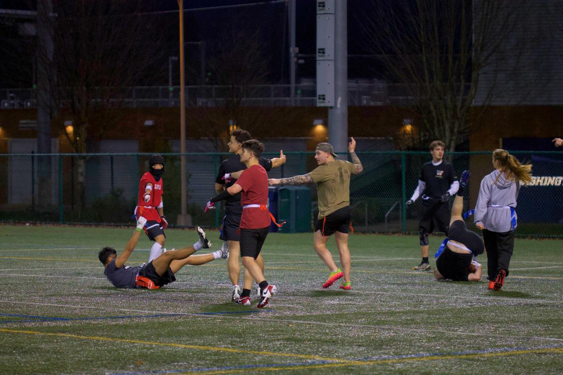 Action flag football Cadets