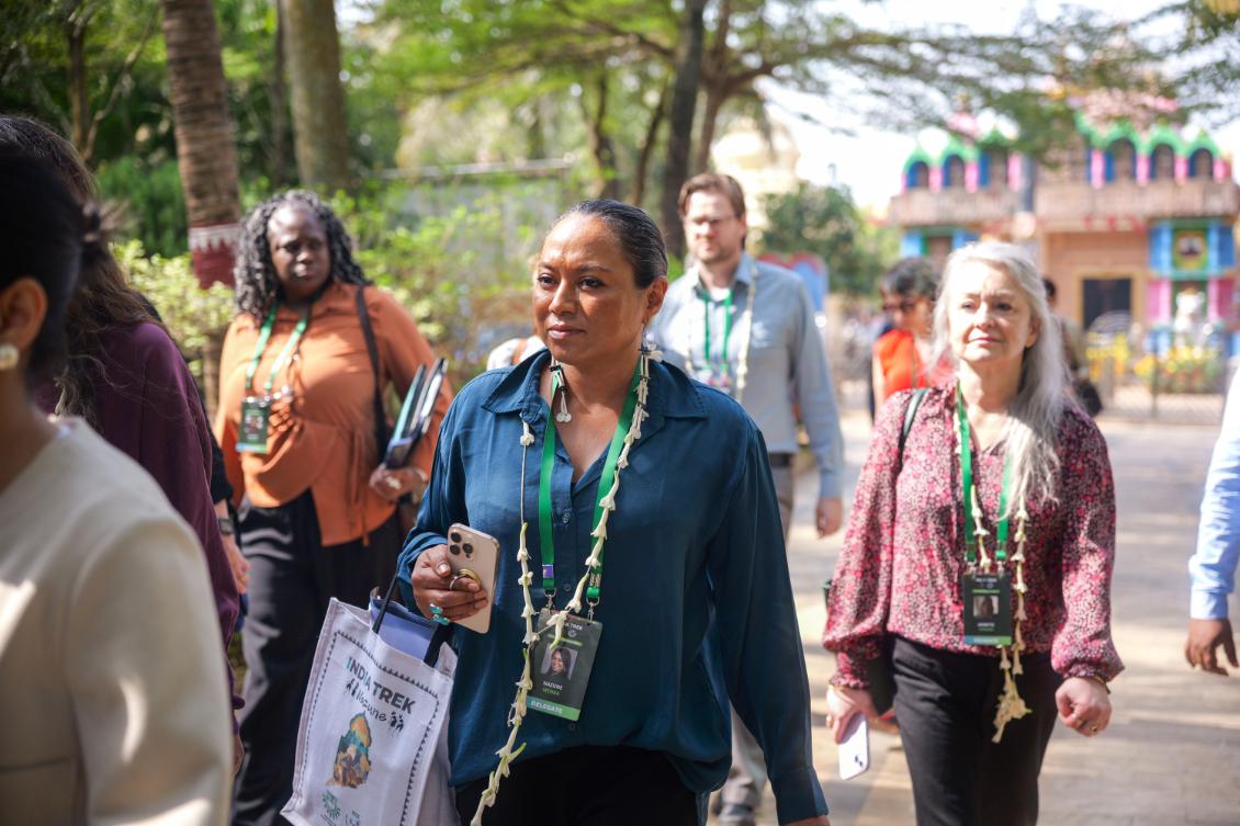 Prof. Menka walking on KIIT campus