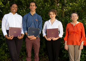 Recipients of the 2018 Undergraduate Research Prize