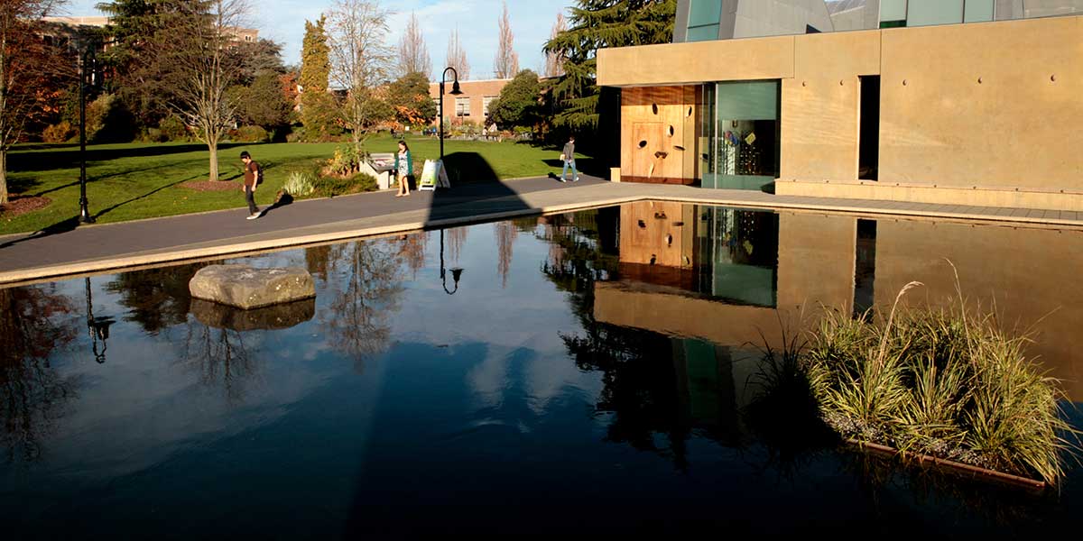 Seattle University Reflection Pool at the Chapel of St. Ignatius