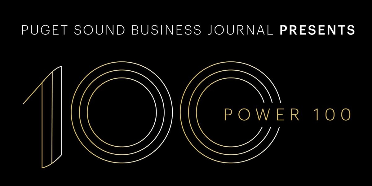 Graphic that reads Puget Sound Business Journal Presents Power 100
