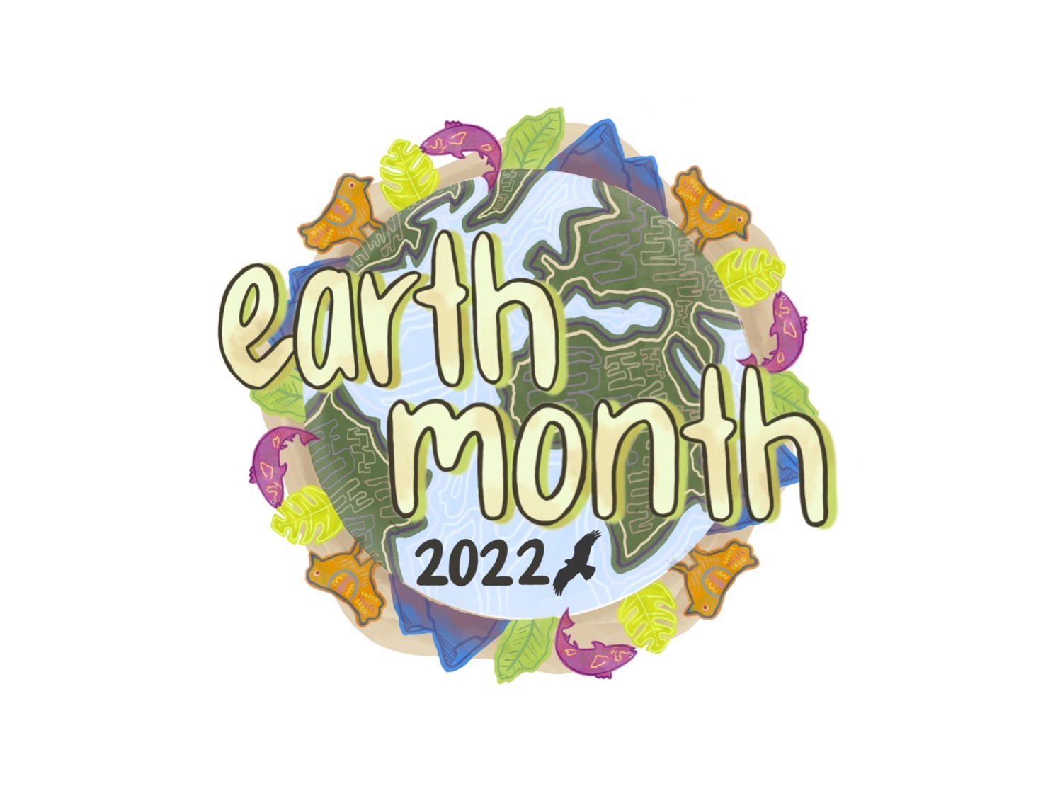 Logo (art) of Earth Month 2022.